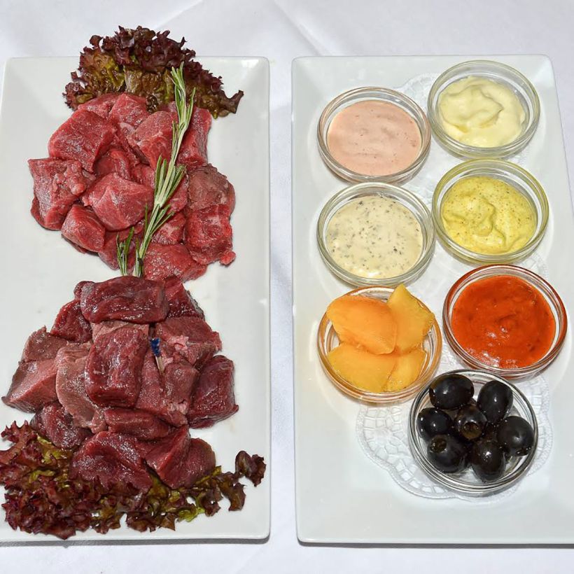 fondue chinoise de boeuf avec sauces maison